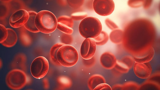 Red blood cells three-dimensional illustration; blood sugar monitoring in diabetes