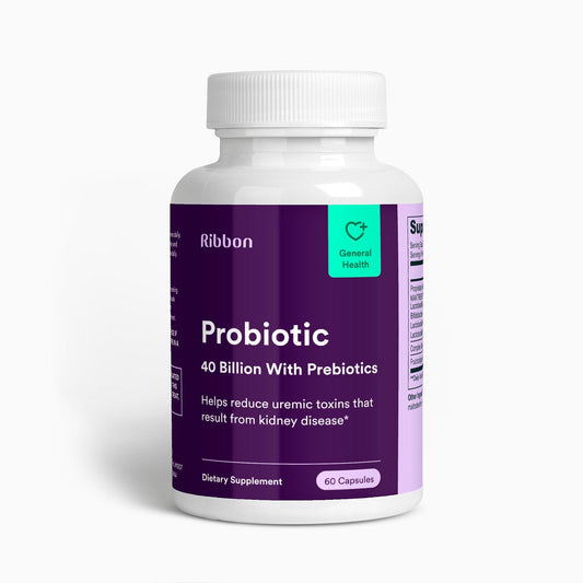 Ribbon Checkup Specialty Supplements Probiotic 40 Billion with Prebiotics
